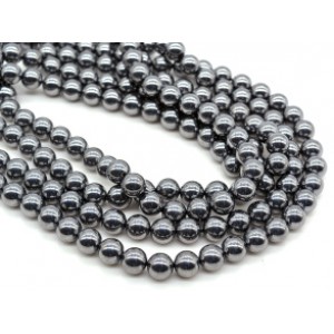Бусины из терагерцового камня шарик 10мм, 39см, 38 бусин (иск.)