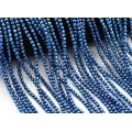 Бусины из гематита шарик гр.3мм цв.синий, 40см, 133 бусины