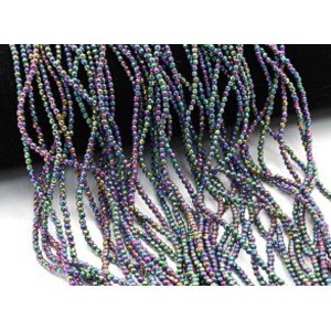 Бусины из гематита шарик гр.2мм цв.ассорти, 40см, 200 бусин Бусины из гематита шарик гр.2мм цв.ассорти, 40см, 200 бусин