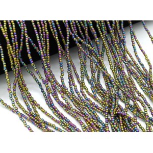 Бусины из гематита шарик 2мм цв.хамелеон, 38см, 214 бусин