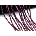 Бусины из гематита квадратик 3*1мм цв.фиолетовый, 38см, 384 бусины