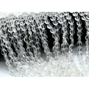 Бусины из горного хрусталя круг гр.8мм, 37см, 47 бусин