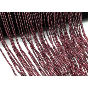 Бусины из граната шарик 2мм, 38,5см, 179 бусин Бусины из граната шарик 2мм, 38,5см, 179 бусин