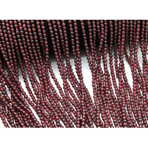 Бусины из граната шарик 3мм, 38см, 127 бусин