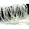 Бусины из перламутра форма 8*8мм цв.белый, 39см, 45 бусин