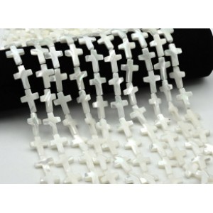 Бусины из перламутра форма 15*20мм, 40см, 20 бусин