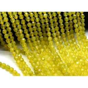 Бусины из кварца шарик гр.7мм цв.желтый, 39см, 50 бусин