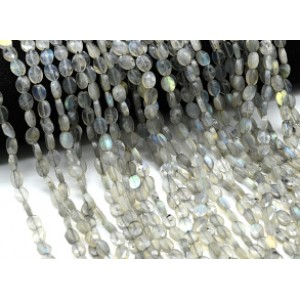 Бусины из лабрадора овал гр.8мм, 39см, 48 бусин