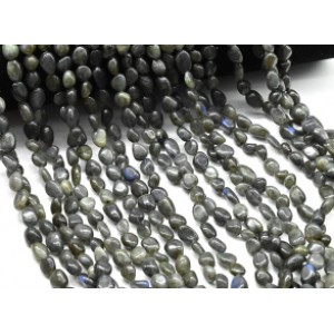 Бусины из лабрадора галтовка 7*10мм, 37см, 44 бусины Бусины из лабрадора галтовка 7*10мм, 37см, 44 бусины