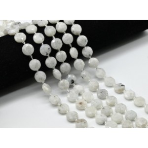 Бусины из лунного камня (Адуляр) круг гр.12мм, 38см, 28 бусин