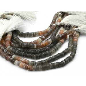 Бусины из беломорита диски 6*2мм, 22,5см, 135 бусин