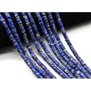 Бусины из лазурита афганского диски с гранями 6мм, 41см, 159 бусин Бусины из лазурита афганского диски с гранями 6мм, 41см, 159 бусин