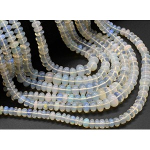 Бусины из Опала рондель на увеличение 41см, 108 бусин, 17,1г