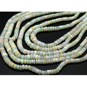 Бусины из Опала рондель на увеличение 44см, 170 бусин, 14,1г