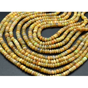 Бусины из Опала рондель на увеличение 42см, 184 бусин, 8,7г