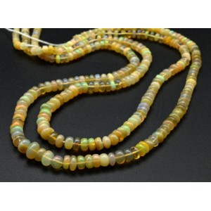 Бусины из Опала рондель на увеличение 41см, 176 бусин, 10,5г