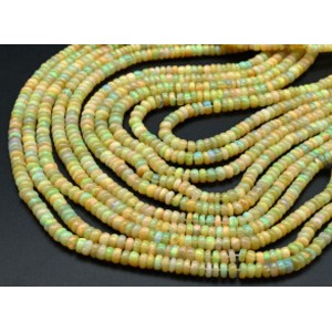 Бусины из Опала рондель на увеличение 42,5см, 203 бусины, 9г