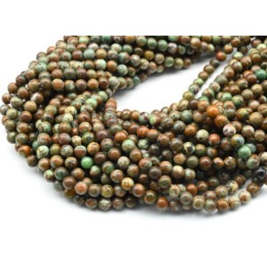 Бусины из хризоколлы шарик 6мм, 39,5см, 65 бусин Бусины из хризоколлы шарик 6мм, 39,5см, 65 бусин