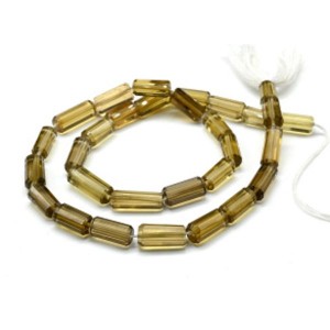 Бусины из топаза цилиндр гр.6*12мм, 39см, 32 бусины