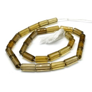 Бусины из топаза цилиндр гр.7*13мм, 40см, 28 бусин