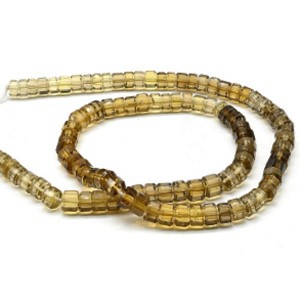 Бусины из топаза диски гр.6*4мм, 40см, 102 бусины