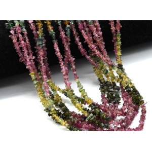 Бусины из турмалина галтовка 4*1мм, 44,5см