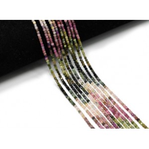 Бусины из турмалина кубик гр.2мм, 39см, 172 бусины