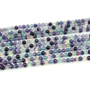 Бусины из флюорита шарик 6мм, 39см, 65 бусин