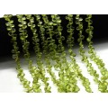 Бусины из хризолита капля 4*7мм, 26,5см, 87 бусин