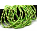 Бусины из варисцита шарик 6мм цв.салатовый, 38см, 63 бусины (иск.)