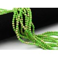 Бусины из варисцита шарик 4,5мм цв.салатовый, 38см, 88 бусин (иск.)