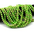 Бусины из варисцита шарик 8мм цв.салатовый, 38см, 46 бусин (иск.)