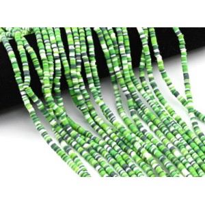 Бусины из каучука Африканские диски 4мм*0,4-1мм, цвет зеленый, 37см (иск.) Бусины из каучука Африканские диски 4мм*0,4-1мм, цвет зеленый, 37см (иск.)