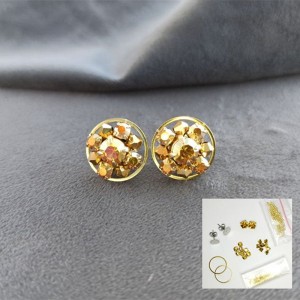 Набор для создания серёг "Яна" Sunrise/Gold по МК М. Закировой