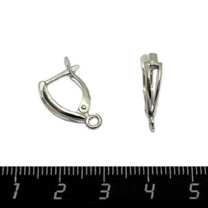 Швензы ювелирные Геометрия, родированные 12 мкн, 1 пара, Россия Швензы ювелирные Геометрия, родированные 12 мкн, 1 пара, Россия