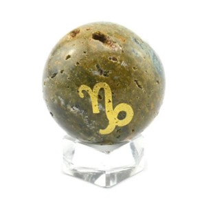 Шар из агата, знак зодиака "Козерог" диаметр 53мм