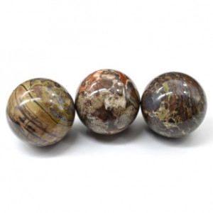 Шар из агата цветочного, диаметр 53-54мм, 186-200г