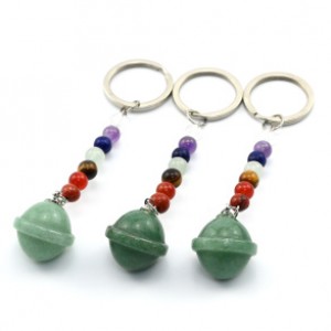 Брелок сатурн из авантюрина зеленого "7 чакр" 20*22мм Брелок сатурн из авантюрина зеленого "7 чакр" 20*22мм