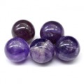 Шарики камень аметист 14мм, 10шт.