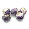 Шар из аметиста шевронного, диаметр 46-48мм, 150г Шар из аметиста шевронного, диаметр 46-48мм, 150г