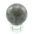Шар из раухтопаза (дымчатого кварца) с фантомами рутила, диаметр 53мм, 209г