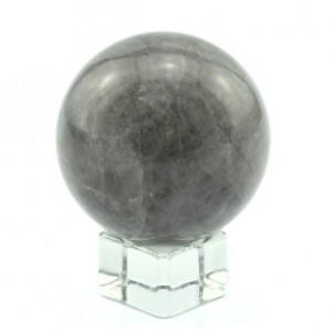 Шар из раухтопаза (дымчатого кварца) с фантомами рутила, диаметр 53мм, 209г