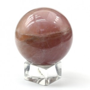 Шар из розового кварца мадагаскарского 54мм, 221г