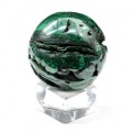 Малахитовый шар с жеодой 47мм, 180г