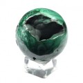 Шар из малахита с жеодой 55мм, 313г Шар из малахита с жеодой 55мм, 313г