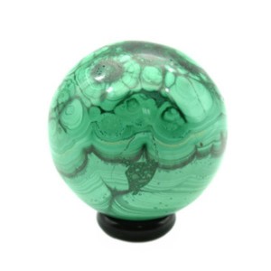 Шар из малахита 1сорт 47*49мм, 215гр.