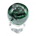 Шар из малахита с жеодой 45мм, 180г Шар из малахита с жеодой 45мм, 180г