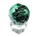 Шар из малахита с жеодовым образованием 43мм, 138г Шар из малахита с жеодовым образованием 43мм, 138г