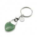 Брелок Сердце 20*30мм с нефритом прессованным Брелок Сердце 20*30мм с нефритом прессованным