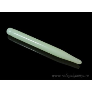 Массажер Гуаша из нефрита светлого (имитация) "Палочка" 121*12мм (иск.) Массажер Гуаша из нефрита светлого (имитация) "Палочка" 121*12мм (иск.)